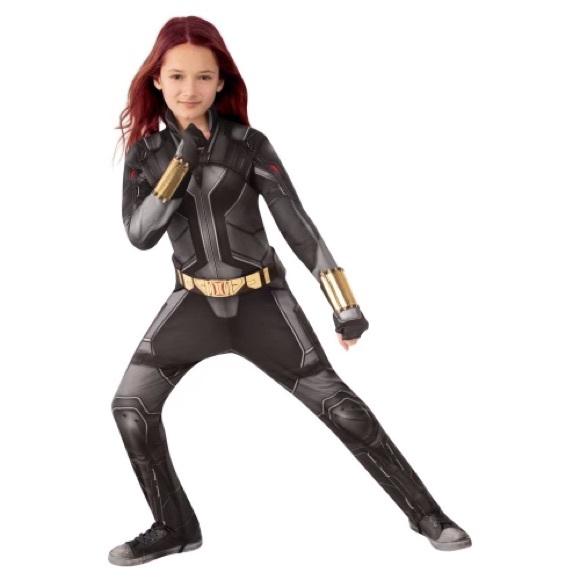Kids' Marvel Black Widow Halloween Costume Jumpsuit - Picture 1 of 1